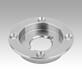 Clamping plate, stainless steel for quarter-turn clamp lock with recessed grip