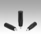 Cylindrical grips revolving with hexagon socket