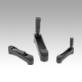 Crank handles with fold-down cylinder grip