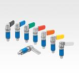 Cam-action indexing plungers, stainless steel with thread lock