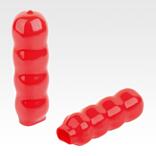 Plastic grips, round with rectangular opening
