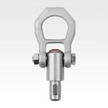 Threaded hoist pin, self-locking, stainless steel