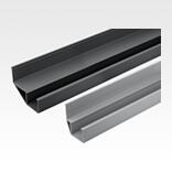 Guide rails, plastic for roller tracks, steel