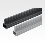 Guide rails central, plastic for roller tracks, steel