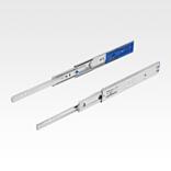 Steel telescopic slides for side mounting, full extension, load capacity up to 68 kg