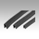 Edge protection profiles with steel retaining strip