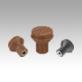 Mushroom knobs biopolymer internal thread