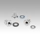 Stainless steel cap nuts with collar and seal and shim washer for Hygienic USIT® set