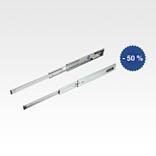Telescopic slides over-extension, loading up to 60 kg