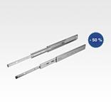 Telescopic slides heavy-duty, full extension, loading up to 200 kg