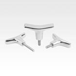 T-grip, stainless steel with external thread for Hygienic USIT® Freudenberg Process Seals sealing and shim washer