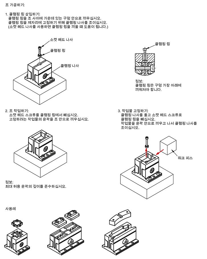 폼 클램프, 각진형 