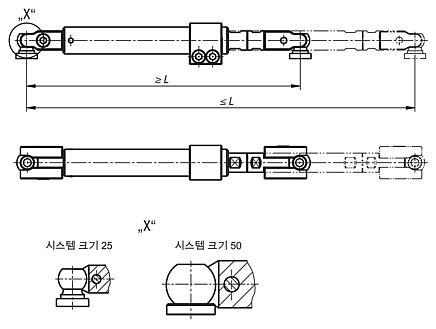 텔레스코픽 클램핑 유닛