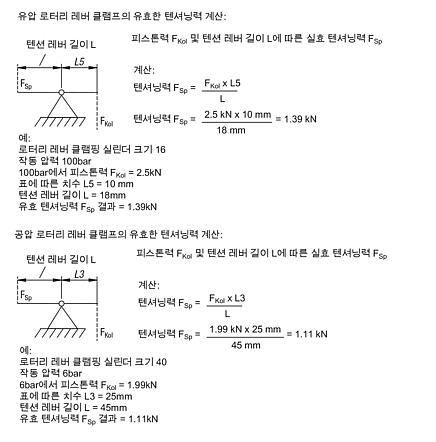 회전식 레버 클램프용 텐션 레버