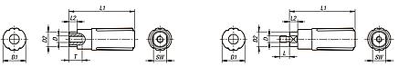 Plastic cylindrical grips, revolving