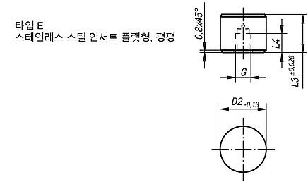 원형 인써트 타입 E