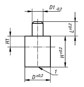 핀이 있는 원형 마그네트(바 마그네트) AlNiCo