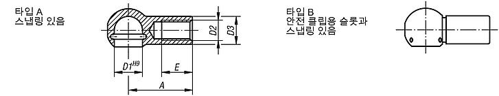 앵글 조인트용 볼 시트 DIN 71805