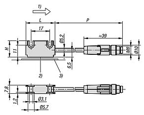 Magnetic sensors, passive sensors, miniature design IO link interface