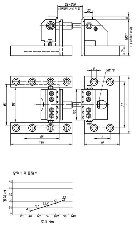그리드 판용 3축 클램핑 시스템